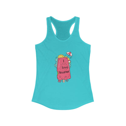 I Love Summer. Women's Ideal Racerback Tank