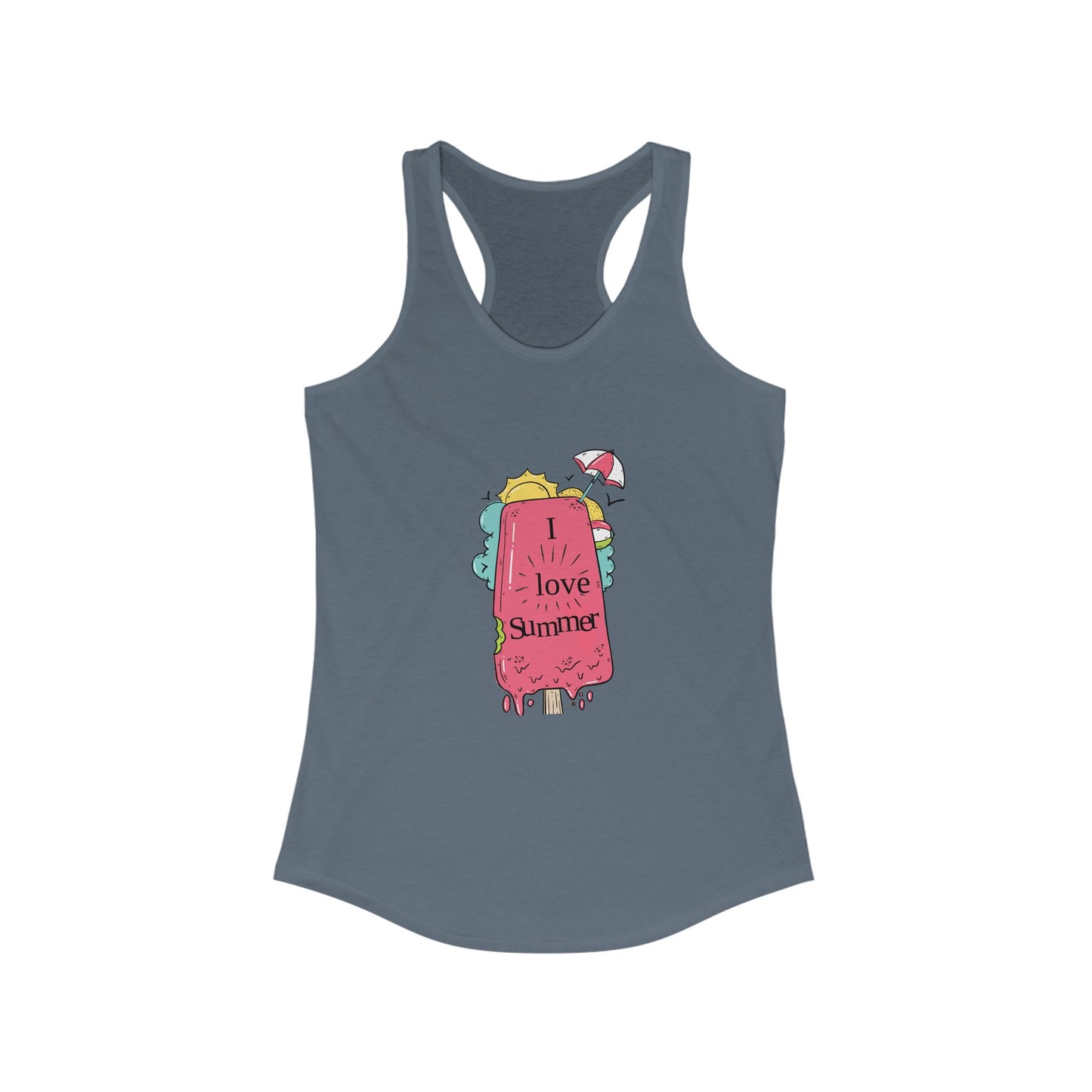 I Love Summer. Women's Ideal Racerback Tank