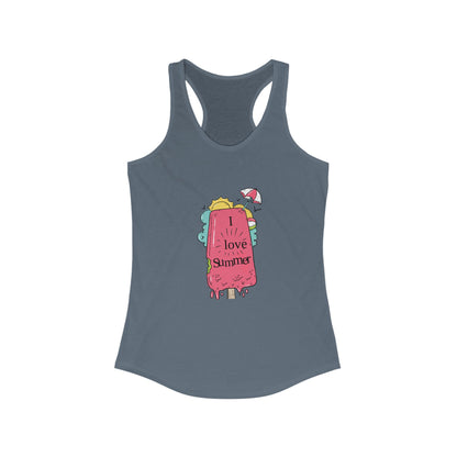 I Love Summer. Women's Ideal Racerback Tank