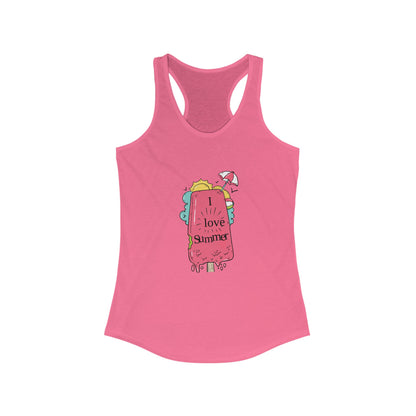 I Love Summer. Women's Ideal Racerback Tank