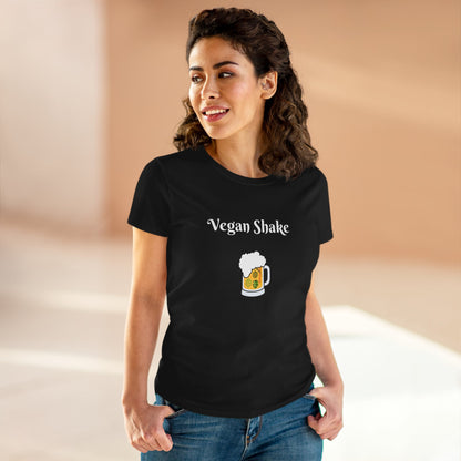 Vegan Shake.  Women's Midweight Cotton Tee
