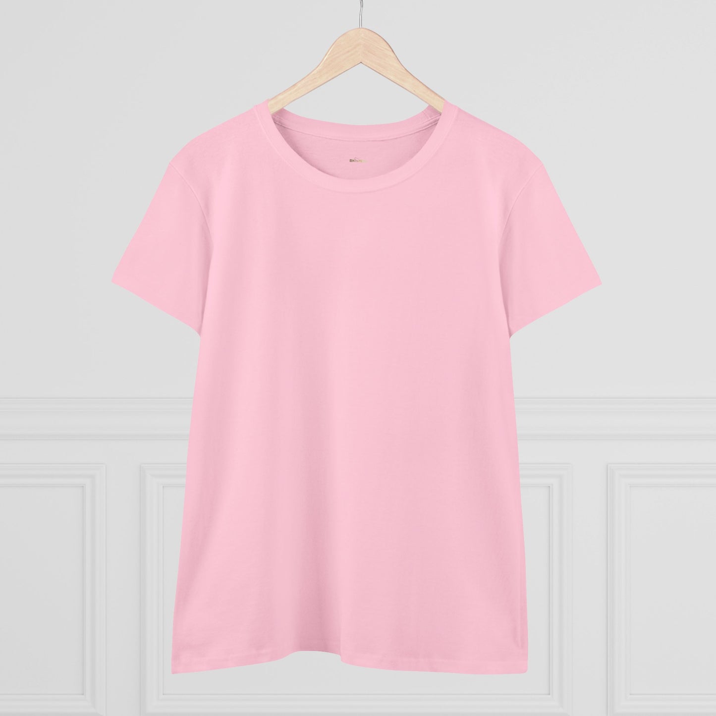 Solid Azalea. Women's Midweight Cotton Tee