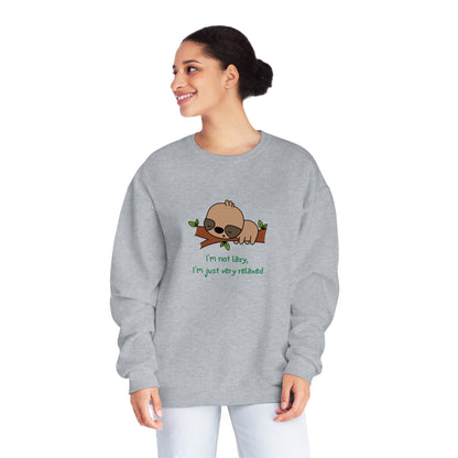 I'm Not Lazy. I'm Just Very Relaxed. Unisex NuBlend® Crewneck Sweatshirt