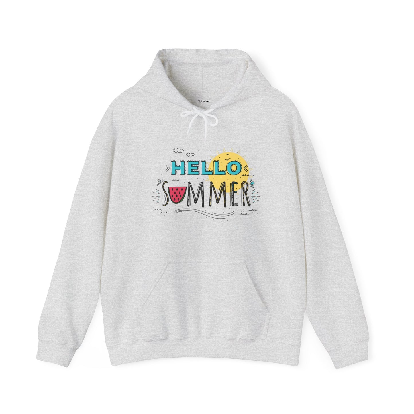 Hello Summer.  Unisex Hooded Sweatshirt.