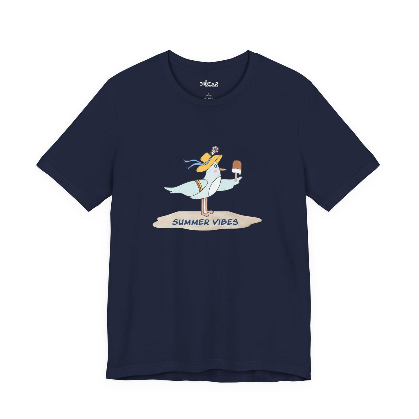Regal Seagull Summer Vibes. Unisex Jersey Short Sleeve Tee