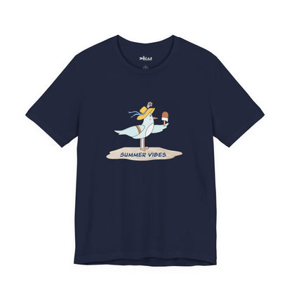 Regal Seagull Summer Vibes. Unisex Jersey Short Sleeve Tee