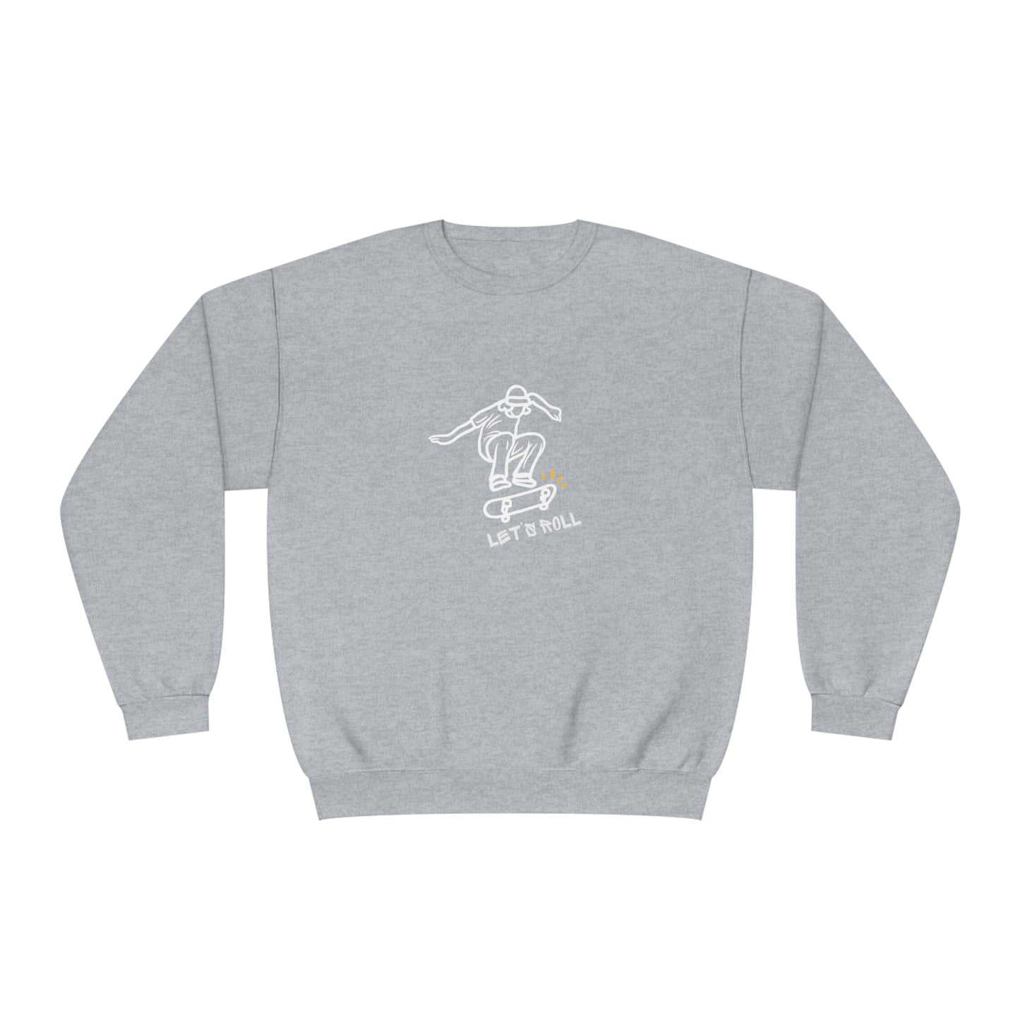 Let's Roll Skateboarder. Unisex NuBlend® Crewneck Sweatshirt