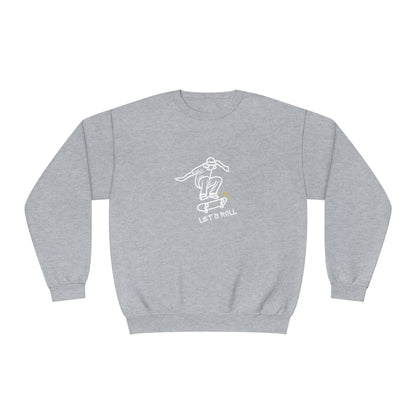 Let's Roll Skateboarder. Unisex NuBlend® Crewneck Sweatshirt