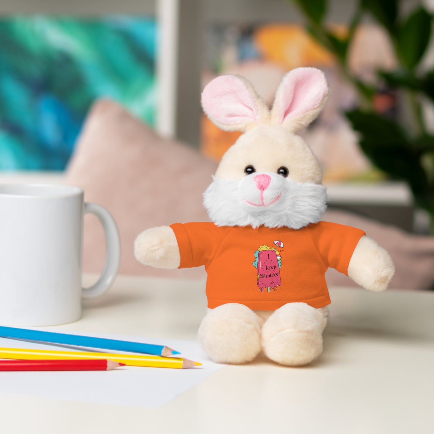 I Love Summer Panda. Stuffed Animals with Tee