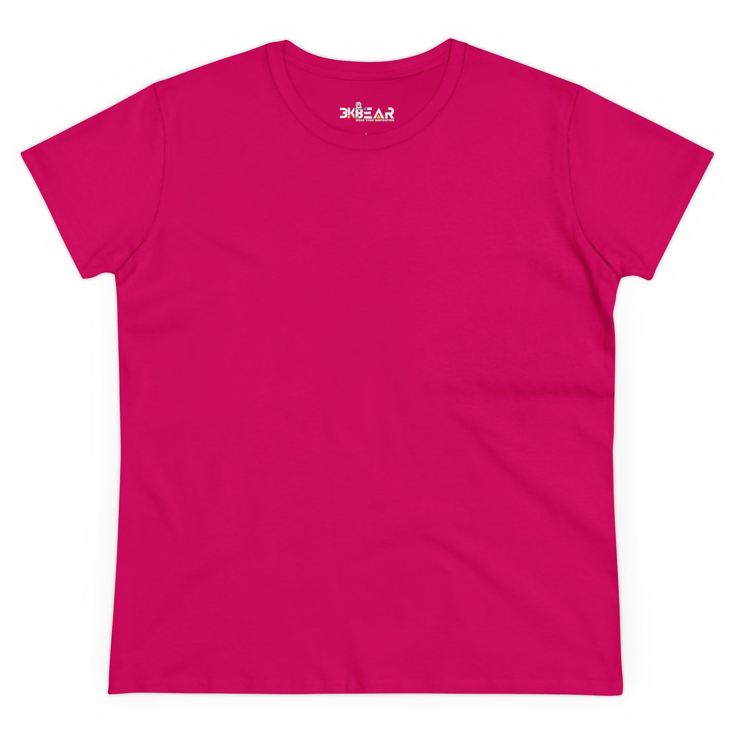 Solid Orange. Women's Midweight Cotton Tee