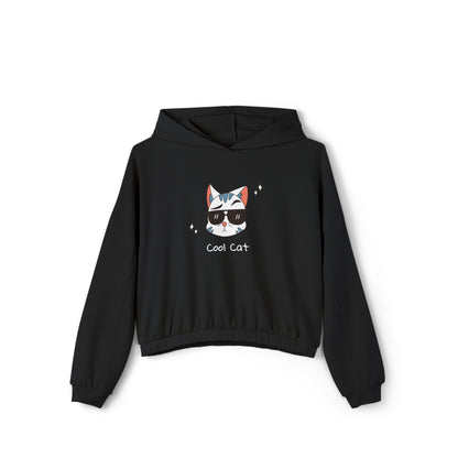 Coco The Coolest Cat I Know.  Women's Cinched Bottom Hoodie