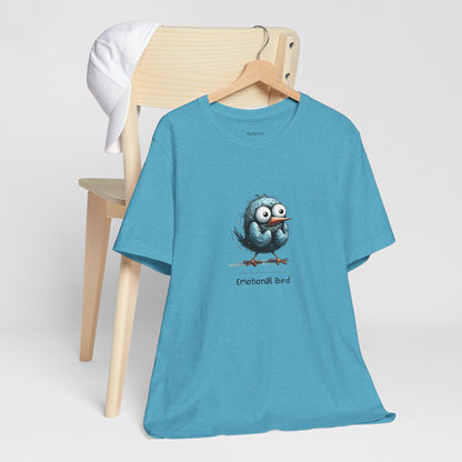 Emotional Bird. Unisex Jersey Short Sleeve Tee