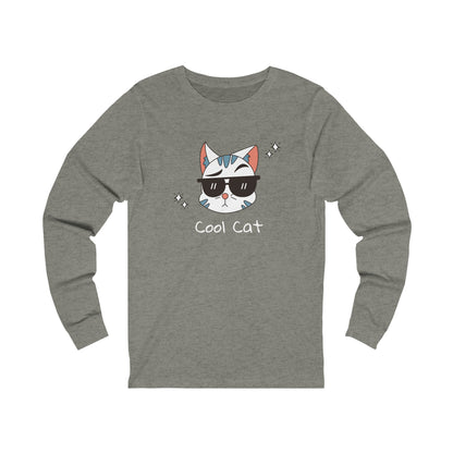 Coco The Coolest Cat I Know. Unisex Jersey Long Sleeve Tee.