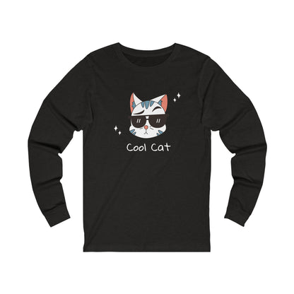 Coco The Coolest Cat I Know. Unisex Jersey Long Sleeve Tee.