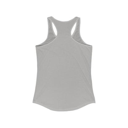 Solid Tahiti Blue. Women's Ideal Racerback Tank