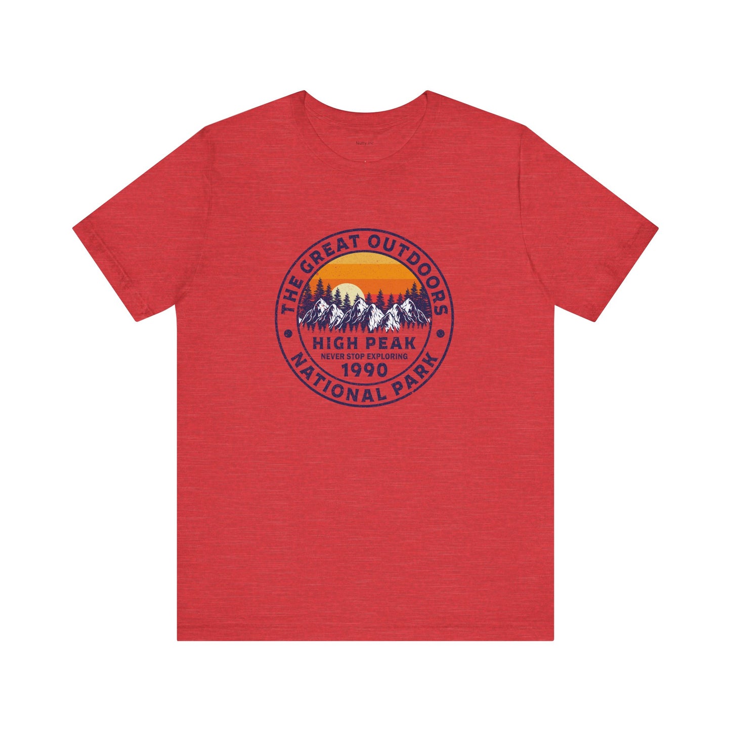 Never Stop Exploring. High Peak National Park. Unisex Jersey Short Sleeve Tee