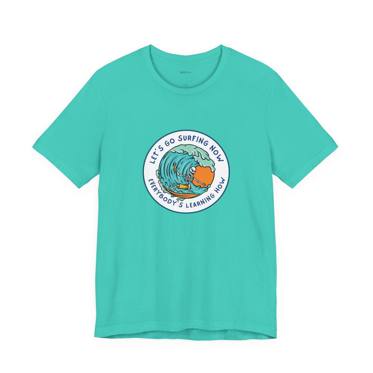 Let's Go Surfing Now. Everybody's Learning How. Unisex Jersey Short Sleeve Tee