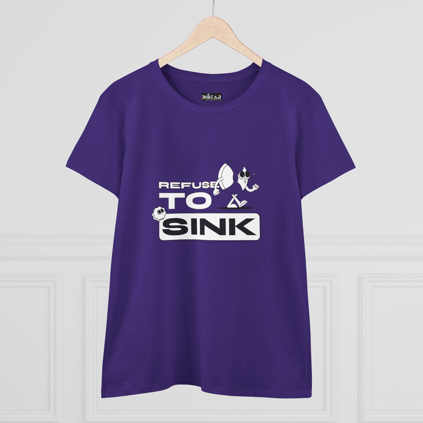 Refuse To Sink. Women's Midweight Cotton Tee