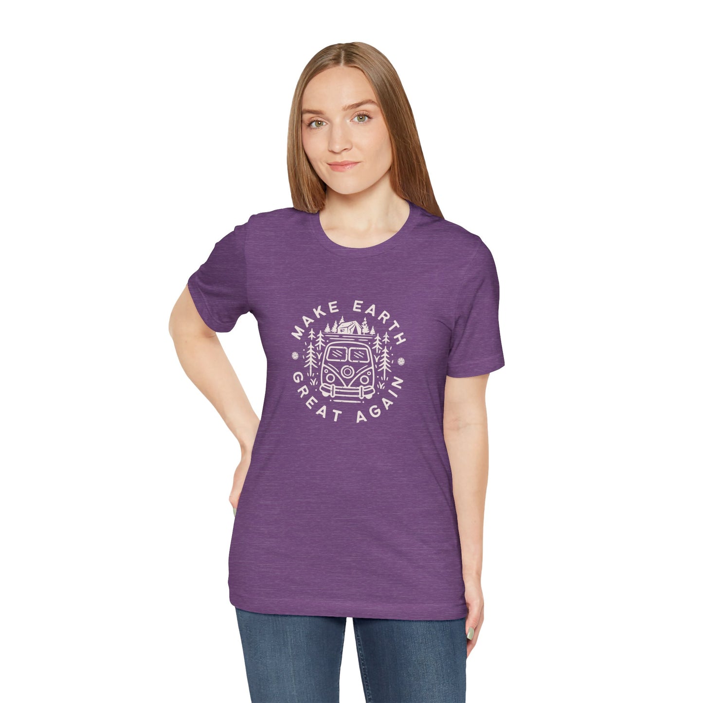 Make Earth Great Again. Relaxed mind. Unisex Jersey Short Sleeve Tee