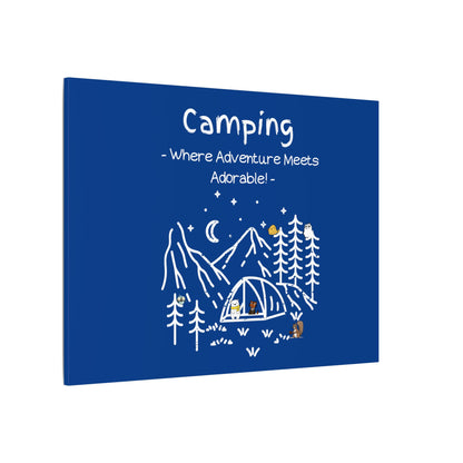 Camping. Where Adventure Meets Cuteness. Canvas Gallery Wraps