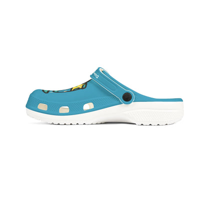 Summer Vibing Van Rubber Clogs For Men- Turquois