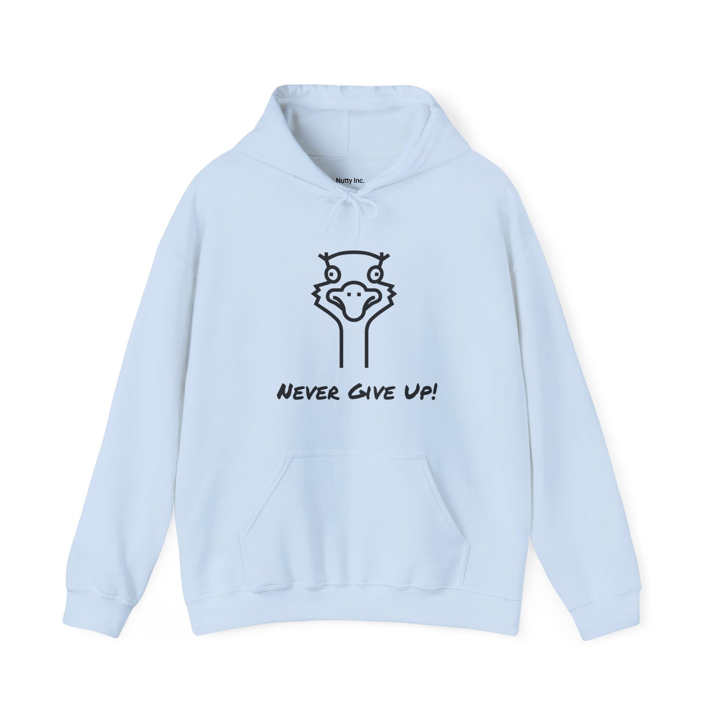 Never Give Up. Oscar The Ostrich and JimmyV Never Gave Up.  Unisex Hooded Sweatshirt.