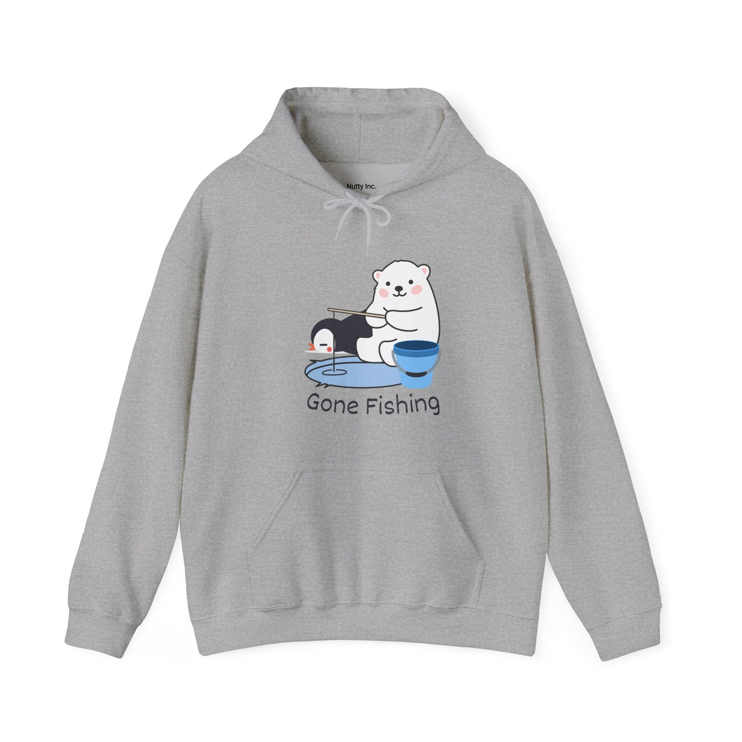 Gone Fishing. Unisex Hooded Sweatshirt.