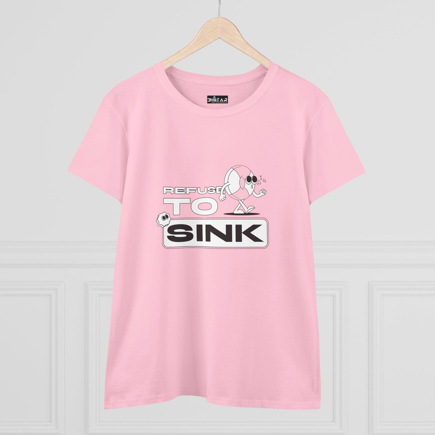 Refuse To Sink. Women's Midweight Cotton Tee