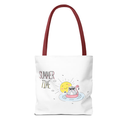 Summer Time Cat. Tote Bag (AOP)