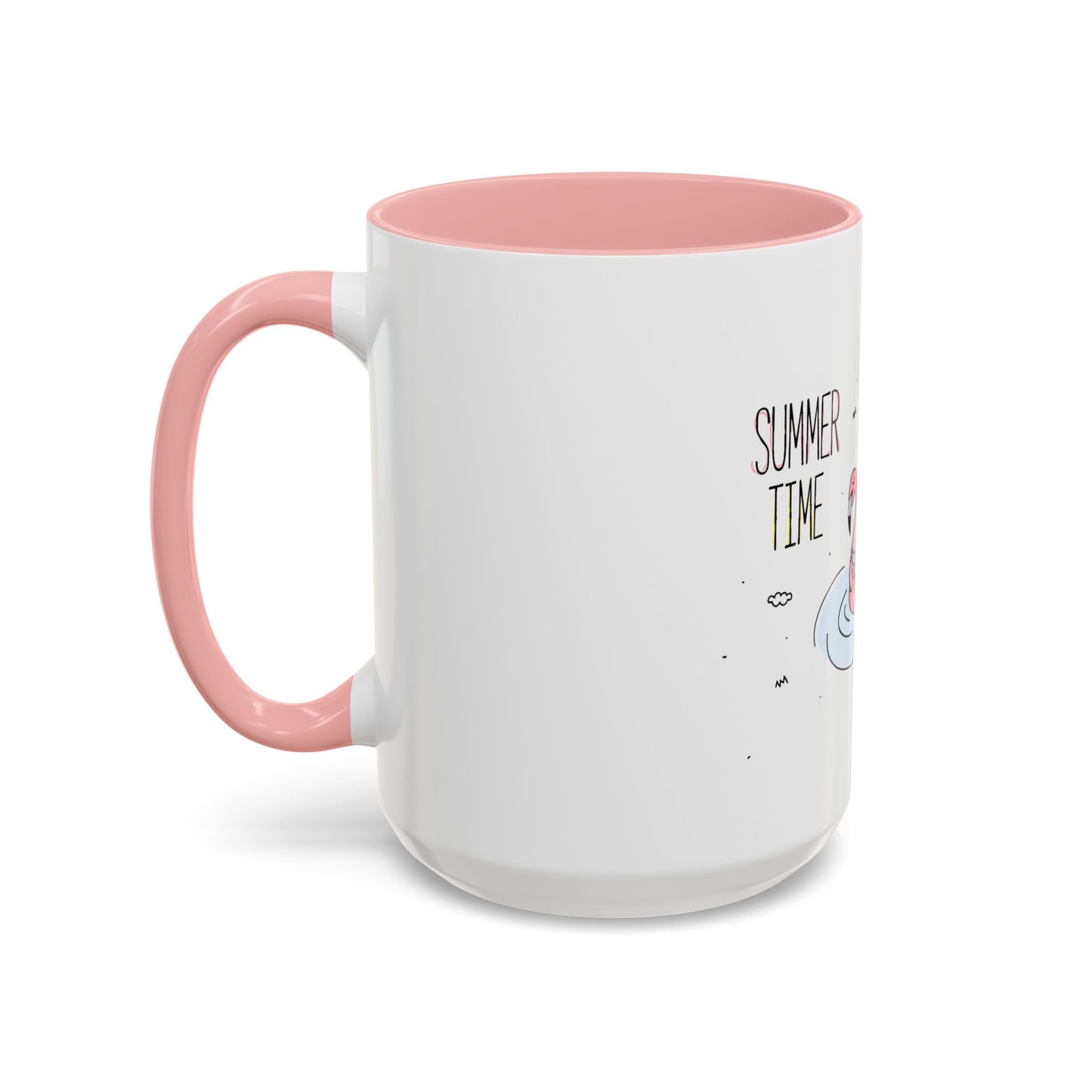 Jingles The Summertime Cat. Accent Coffee Mug, 11oz