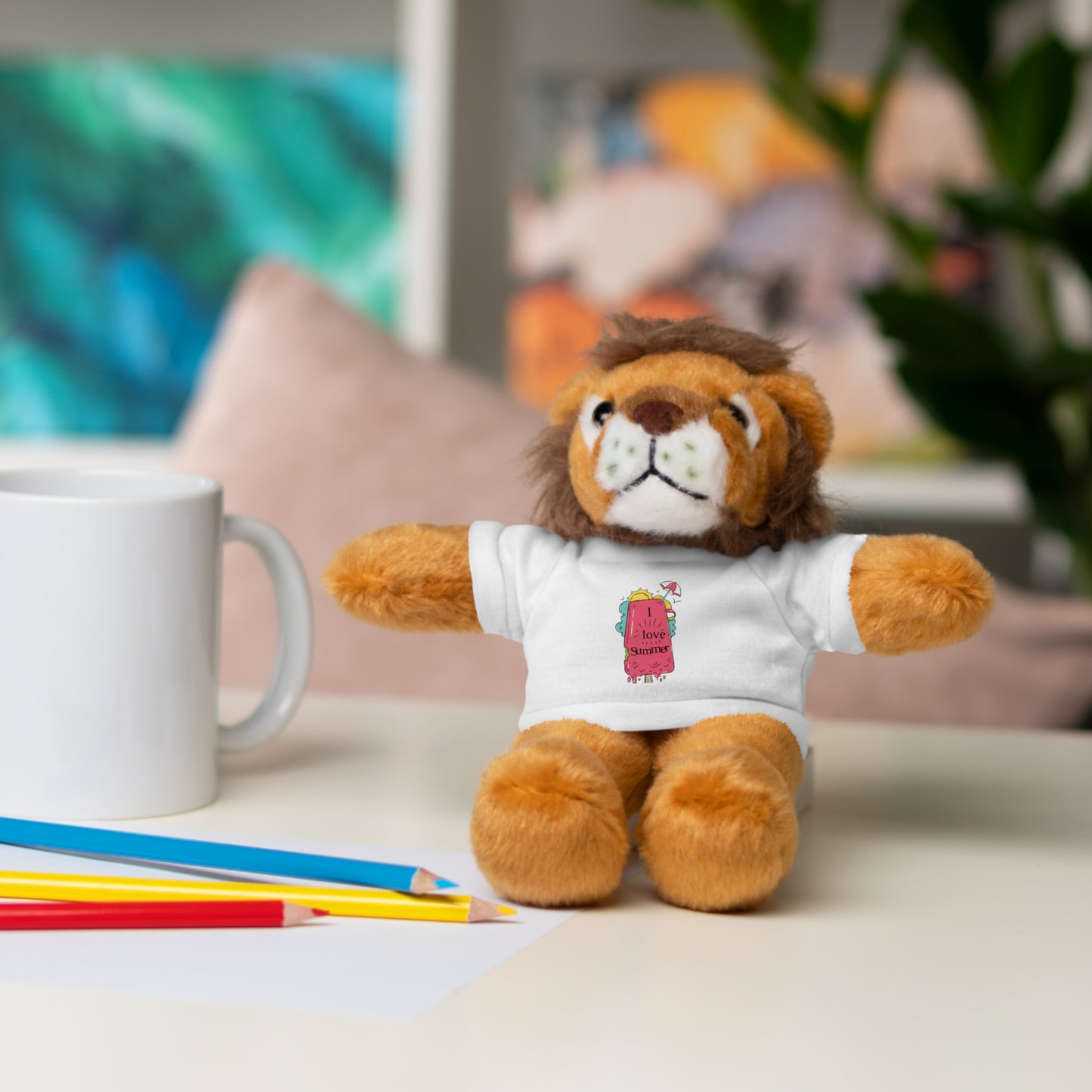 I Love Summer Sheep. Stuffed Animals with Tee