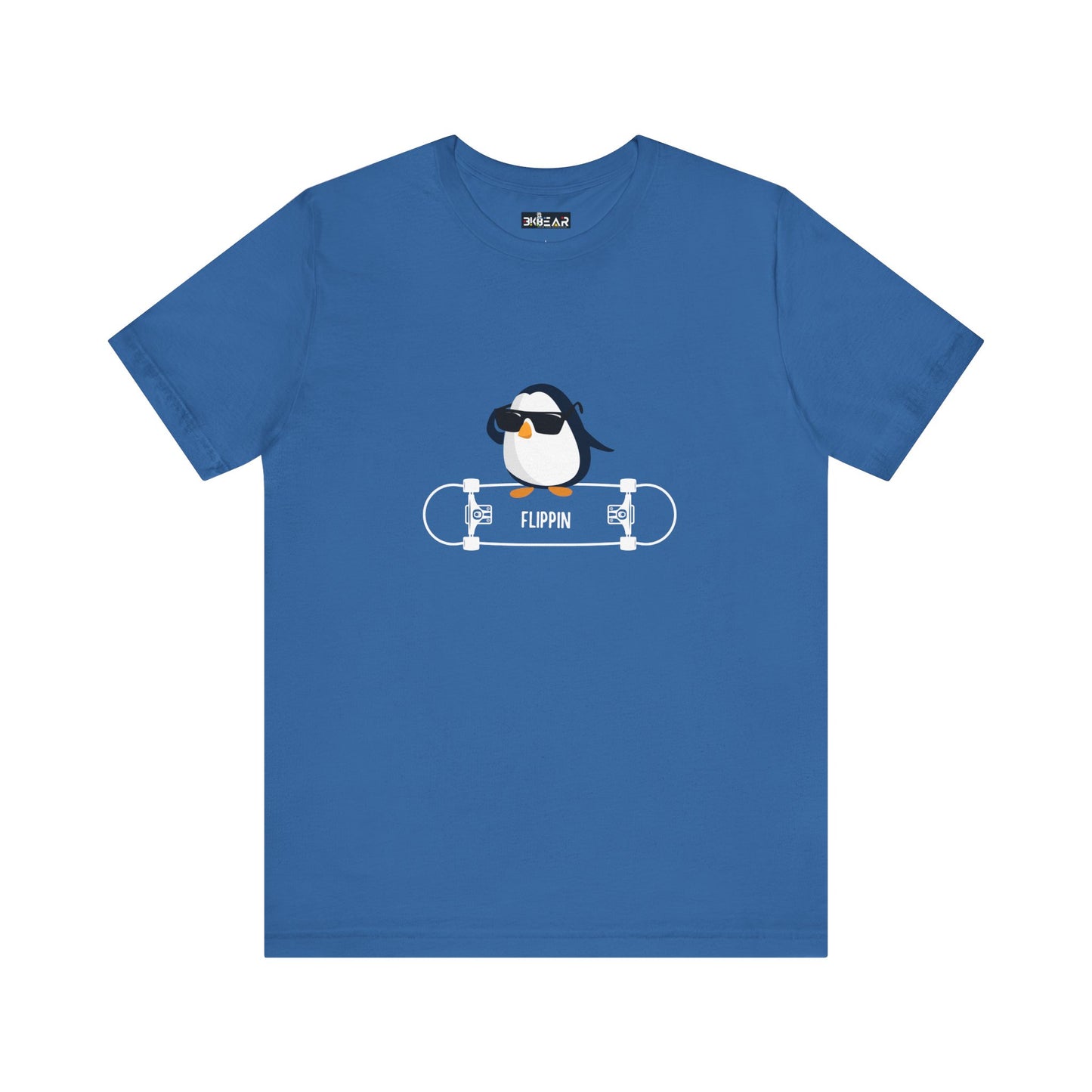 Adélie The Flippin Penguin. Unisex Jersey Short Sleeve Tee