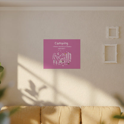 Camping. Where Adventure Meets Cuteness. Canvas Gallery Wraps