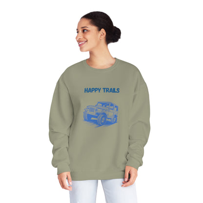 Exploring Happy Trails In a Jeep. Unisex NuBlend® Crewneck Sweatshirt