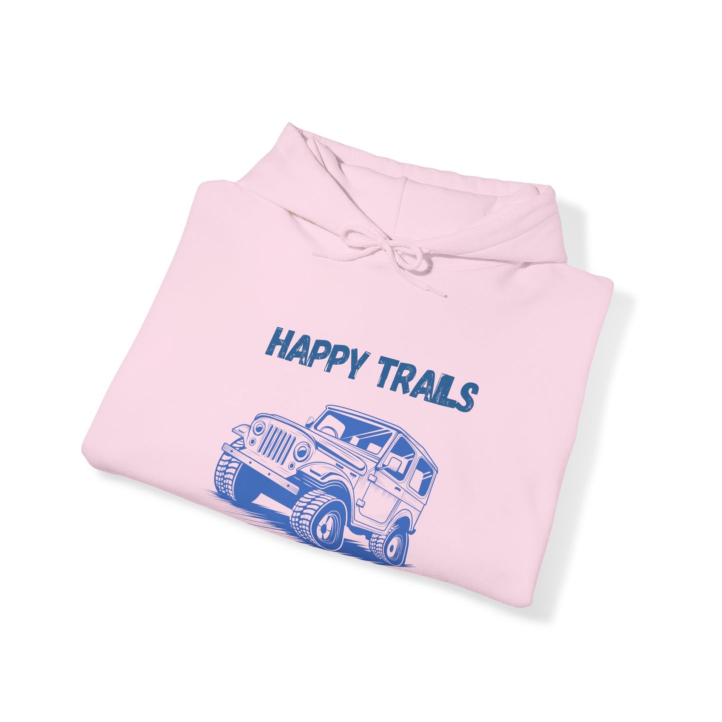 Exploring Happy Trails In a Jeep. Unisex Hooded Sweatshirt.