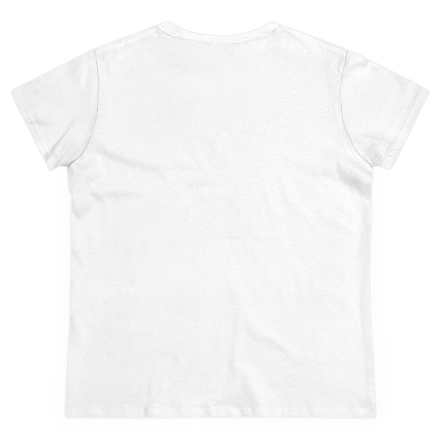 Solid Orange. Women's Midweight Cotton Tee