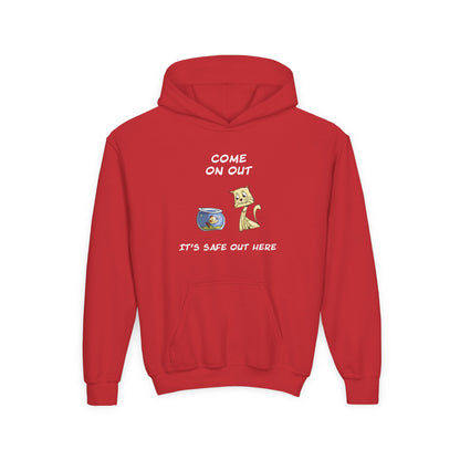 Kitty Cat Tricks Fish Hoodie – Kids’ Playful Animal Graphic Hoodie