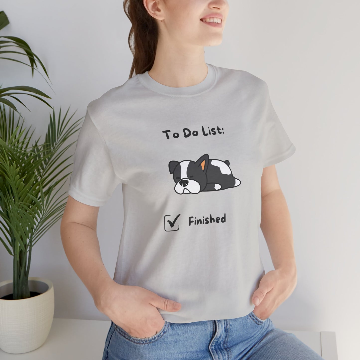 To Do List. Finished. Unisex Jersey Short Sleeve Tee
