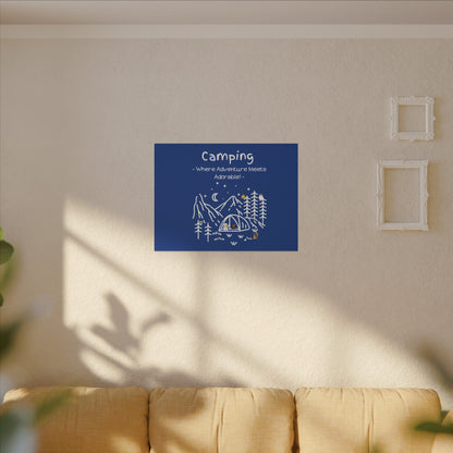 Camping. Where Adventure Meets Cuteness. Canvas Gallery Wraps