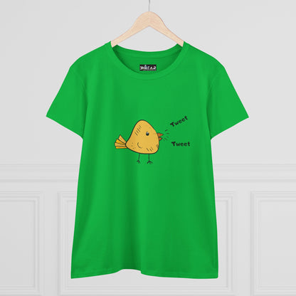 Tweet. Tweet. Women's Midweight Cotton Tee