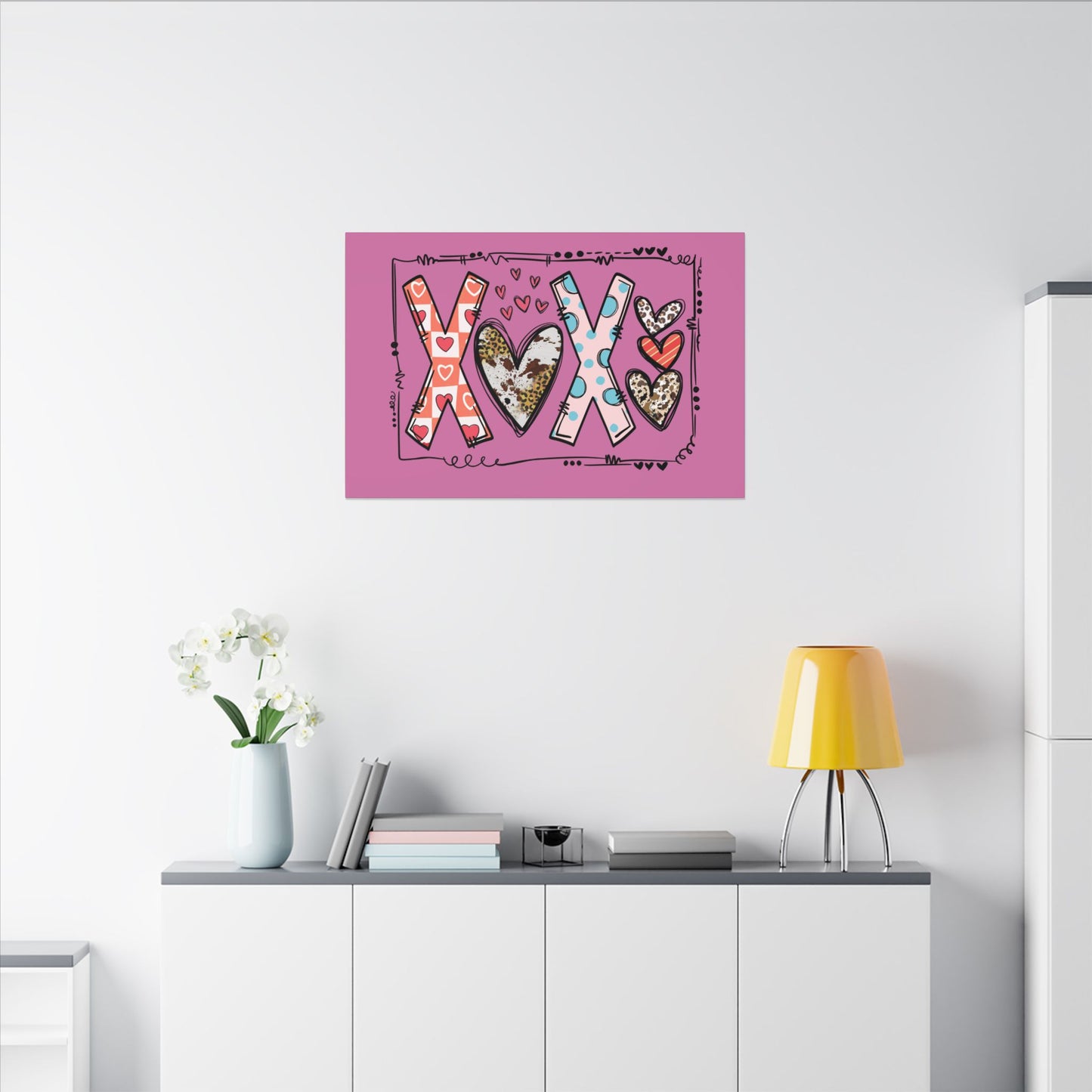 Sign of Love. XOXO. Canvas Gallery Wraps