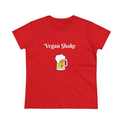 Vegan Shake.  Women's Midweight Cotton Tee