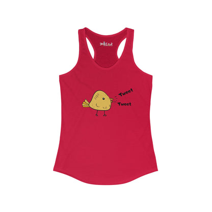 Tweet Tweet. Women's Ideal Racerback Tank