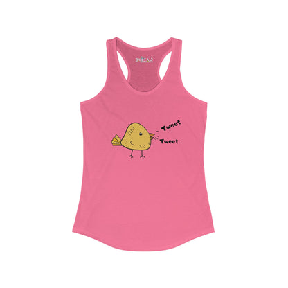 Tweet Tweet. Women's Ideal Racerback Tank