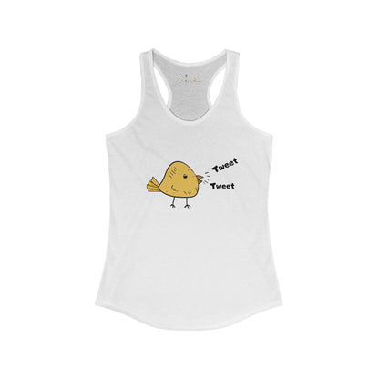 Tweet Tweet. Women's Ideal Racerback Tank
