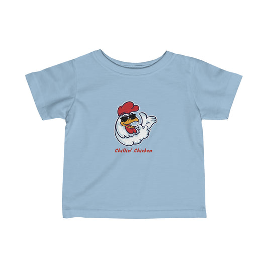 Chillin Chicken. Infant Fine Jersey Tee