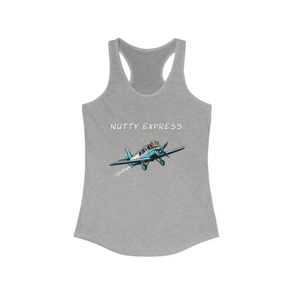 Nutty's Express Delivery. Always On-Time. Women's Ideal Racerback Tank