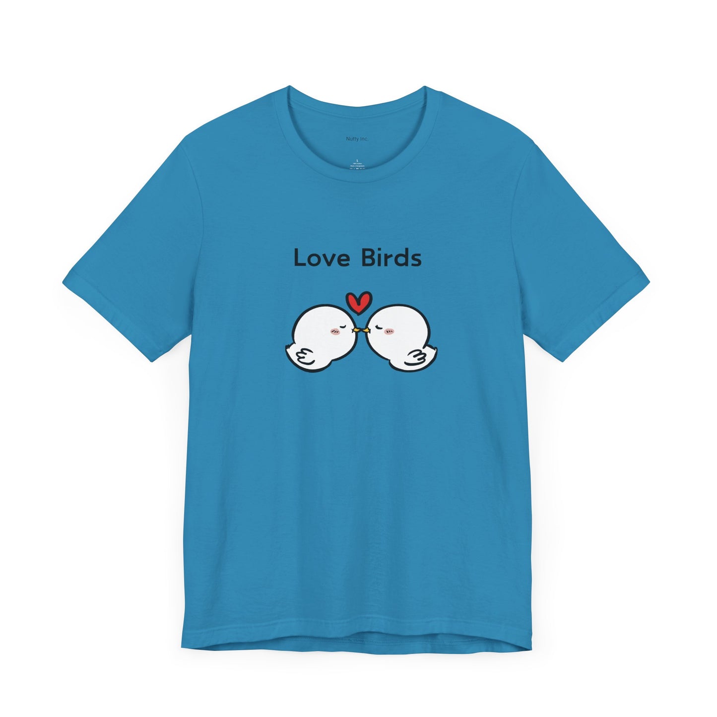 White Canary Love Birds. Unisex Jersey Short Sleeve Tee