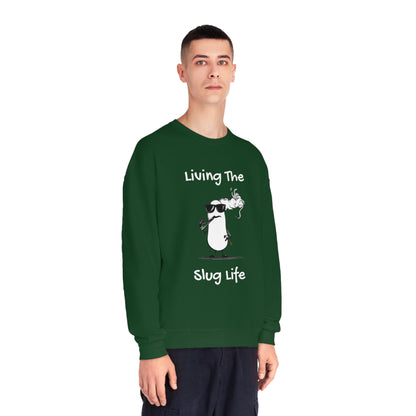 Living The Slug Life. Unisex NuBlend® Crewneck Sweatshirt