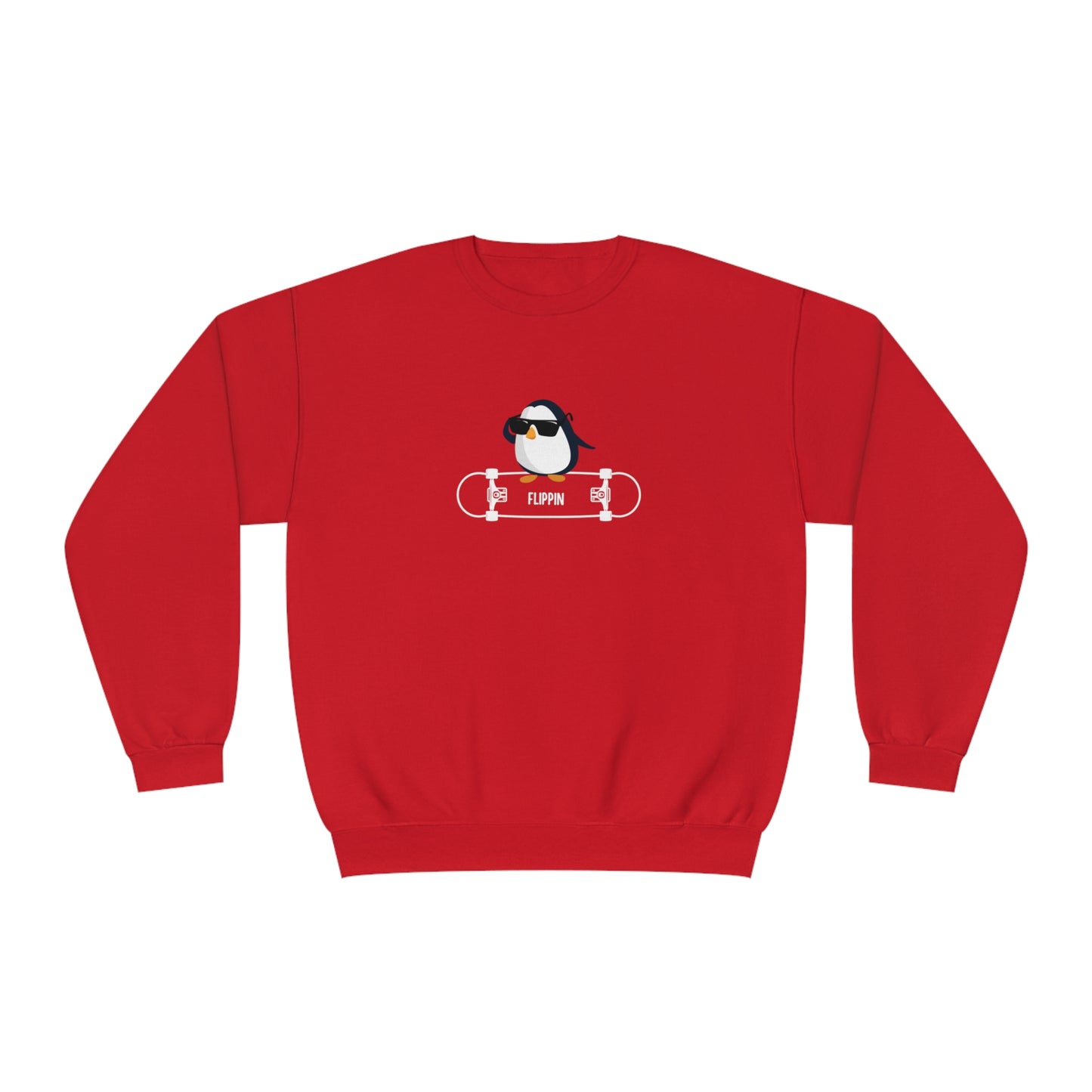 Adélie The Flippin Penguin. Unisex NuBlend® Crewneck Sweatshirt